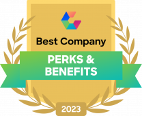 Comparably Award - 2023 perks and benefits
